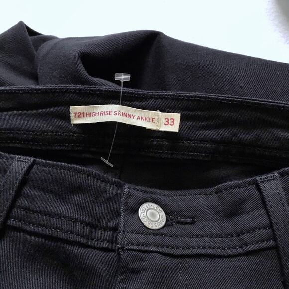 Levi's NWOT 721 High Rise Skinny Jeans Women 33 - Picture 8 of 10